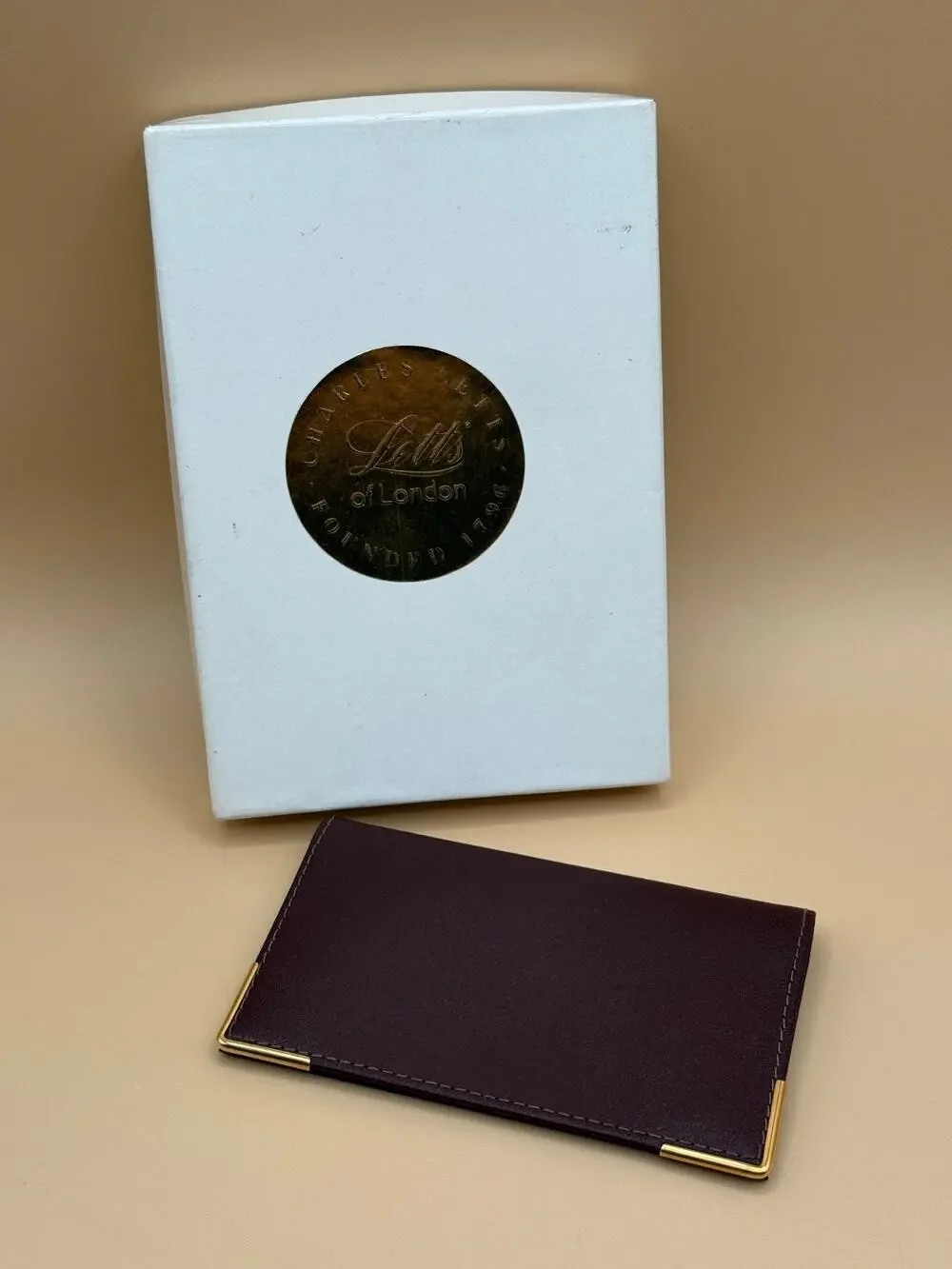 💼 Vintage Lett’s of London Brown Leather Pocket Wallet Card Case England